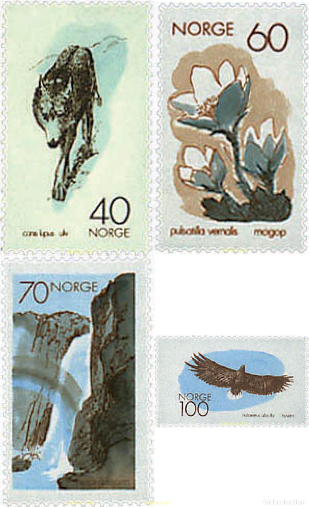 Timbres: 94873 MNH NORUEGA 1970 A&Ntilde;O EUROPEO PARA LA PROTECCION DE LA NATURALEZA