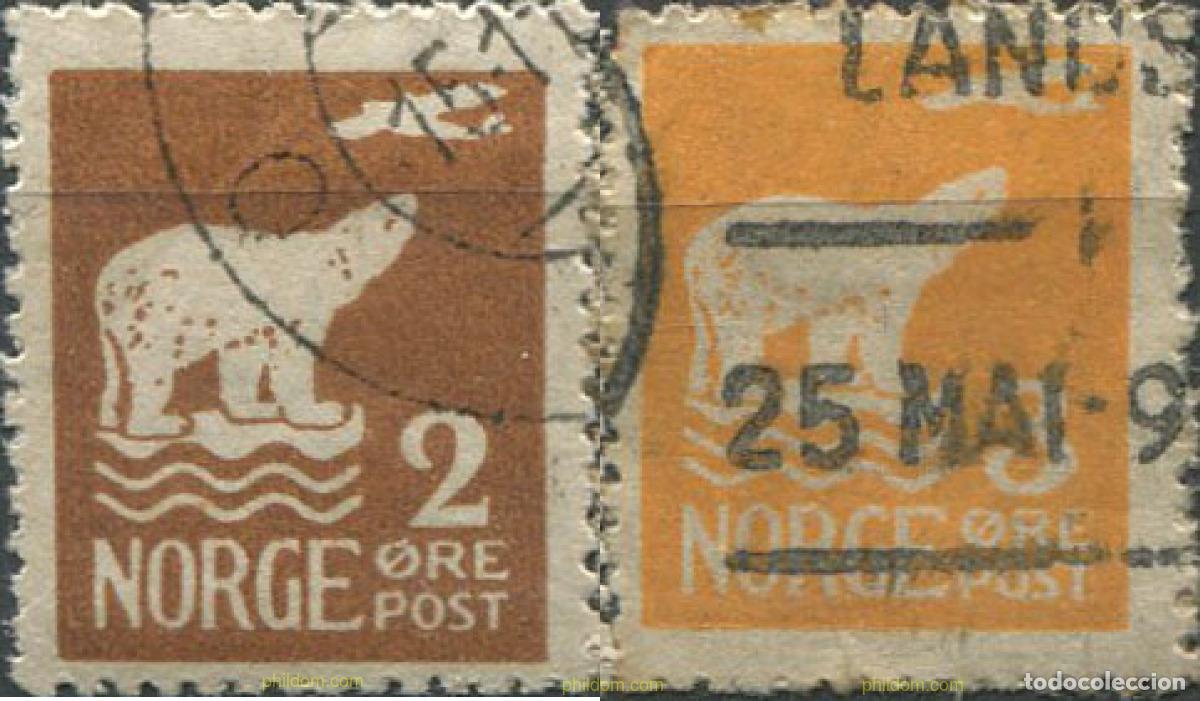 Stamps: 673946 USED NORUEGA 1925 EXPEDICION DE AMUNDSEN AL POLO NORTE
