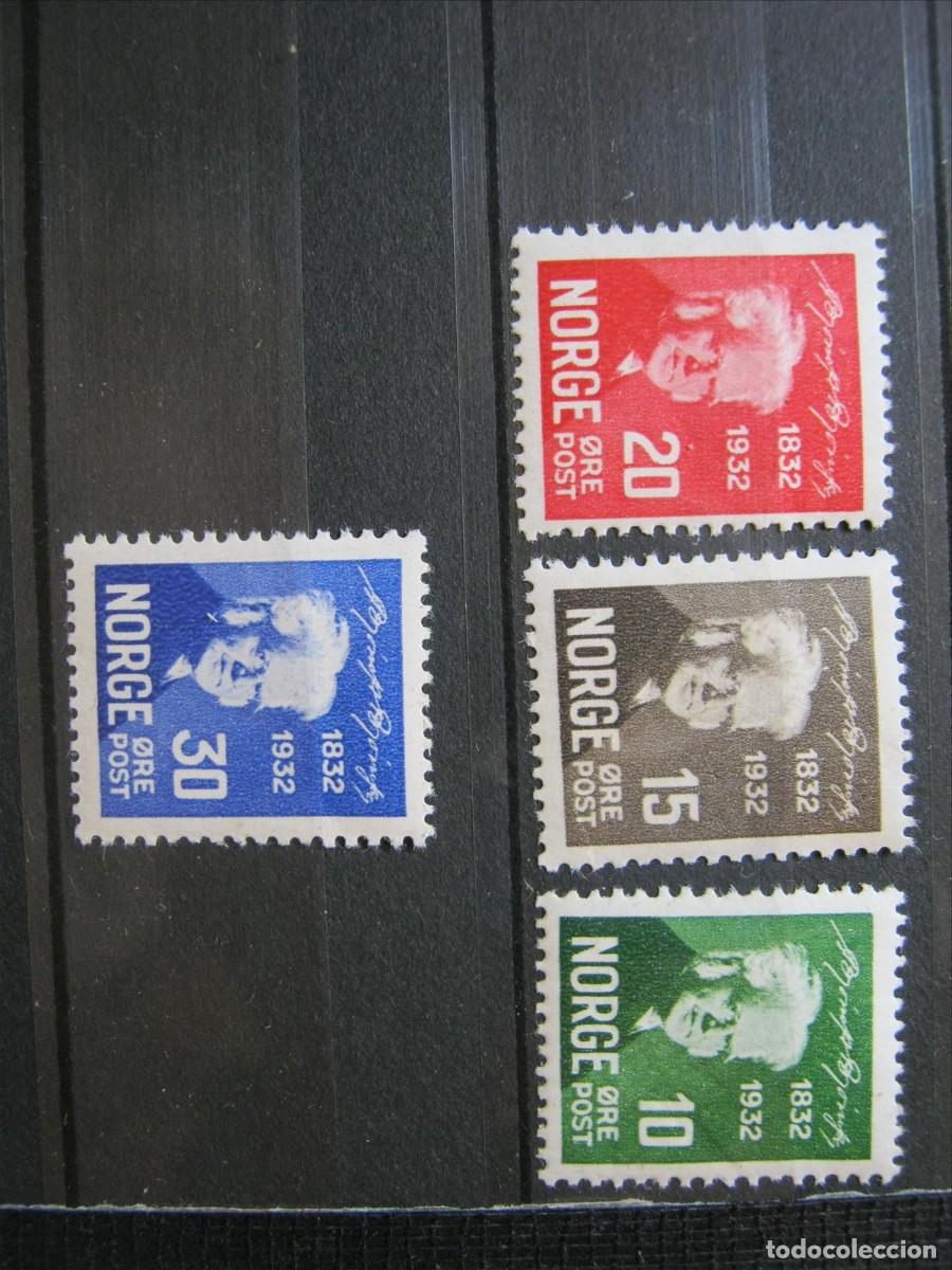 Timbres: NORUEGA 1932 SERIE YVERT 155/158 MNH** SIN CHARNELA LUJO.