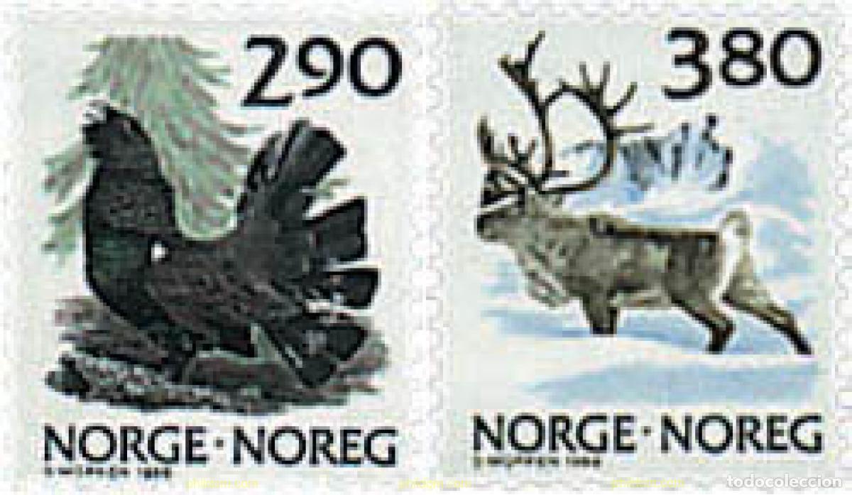 Sellos: 68410 MNH NORUEGA 1988 NATURALEZA