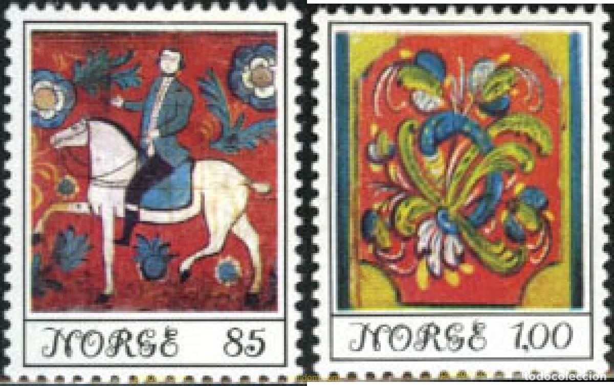 Briefmarken: 68372 MNH NORUEGA 1974 ARTE POPULAR NORUEGO