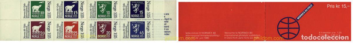 Briefmarken: 3221 MNH NORUEGA 1978 NORWEX 80. EXPOSICION INTERNACIONAL