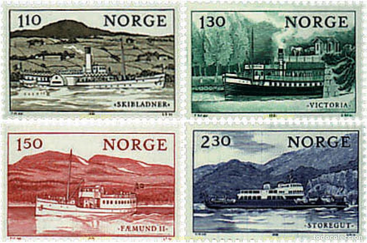 Sellos: 68394 MNH NORUEGA 1981 SERVICIO MARITIMO SOBRE LOS LAGOS