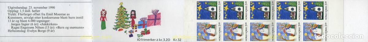 Sellos: 121595 MNH NORUEGA 1990 NAVIDAD