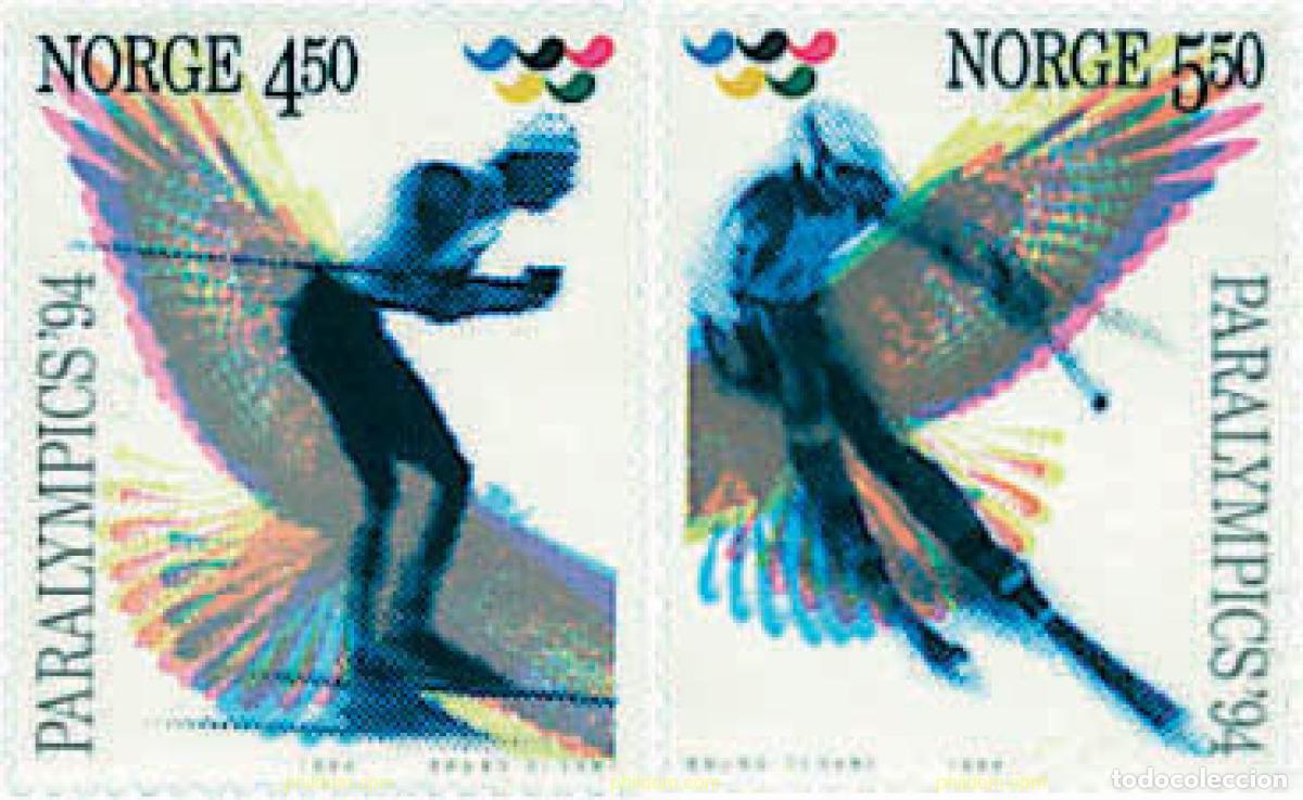 Sellos: 68426 MNH NORUEGA 1994 JUEGOS PARALIMPICOS LILLEHAMMER 1994
