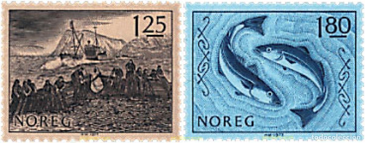 Francobolli: 68378 MNH NORUEGA 1977 PESCA