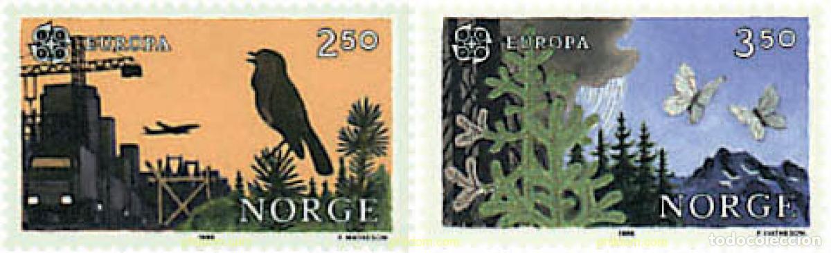 Sellos: 78121 MNH NORUEGA 1986 EUROPA CEPT. PATRIMONIO ARTISTICO Y NATURAL