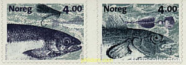 Sellos: 672956 MNH NORUEGA 1999 PECES Y ANZUELOS