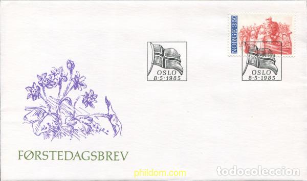 Sellos: 417754 MNH NORUEGA 1985 40 ANIVERSARIO DE LA LIBERACION