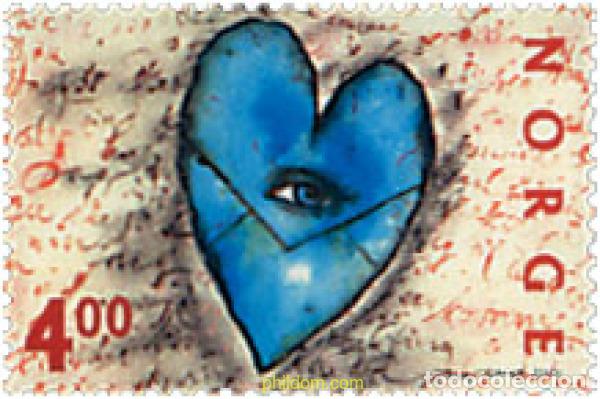 Sellos: 101717 MNH NORUEGA 2000 DIA DE SAN VALENTIN