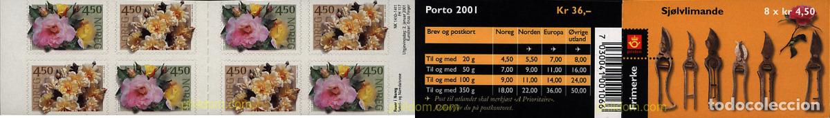 Sellos: 1731 MNH NORUEGA 2001 ROSAS