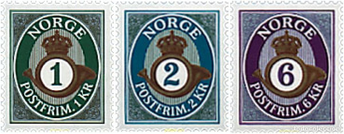 Selos: 74847 MNH NORUEGA 2001 CIFRA
