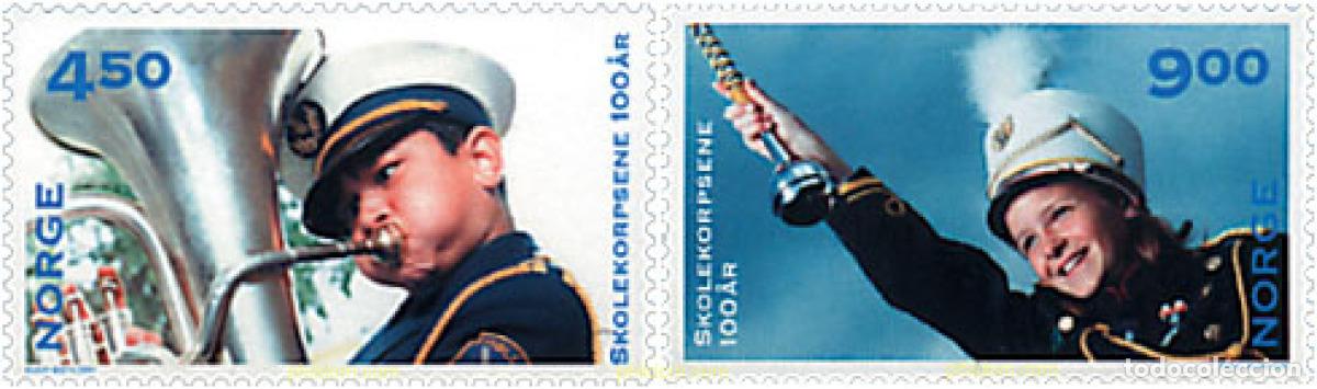 Sellos: 78242 MNH NORUEGA 2001 100 A&Ntilde;OS DE LA BANDA MUNICIPAL ESCOLAR