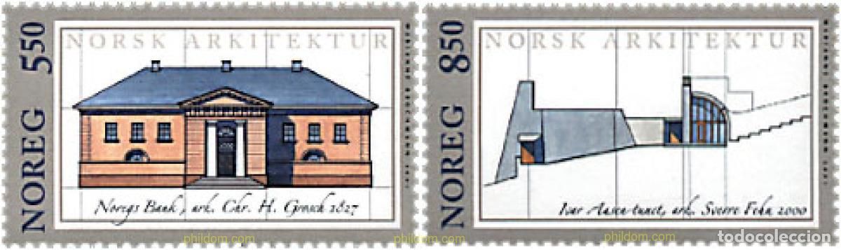 Sellos: 78243 MNH NORUEGA 2001 ARQUITECTURA NORUEGA