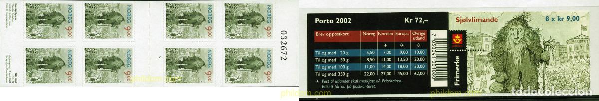 Selos: 170911 MNH NORUEGA 2002 LEYENDAS