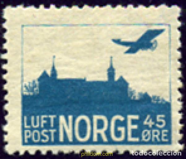Sellos: 101832 MNH NORUEGA 1927 AVIONES