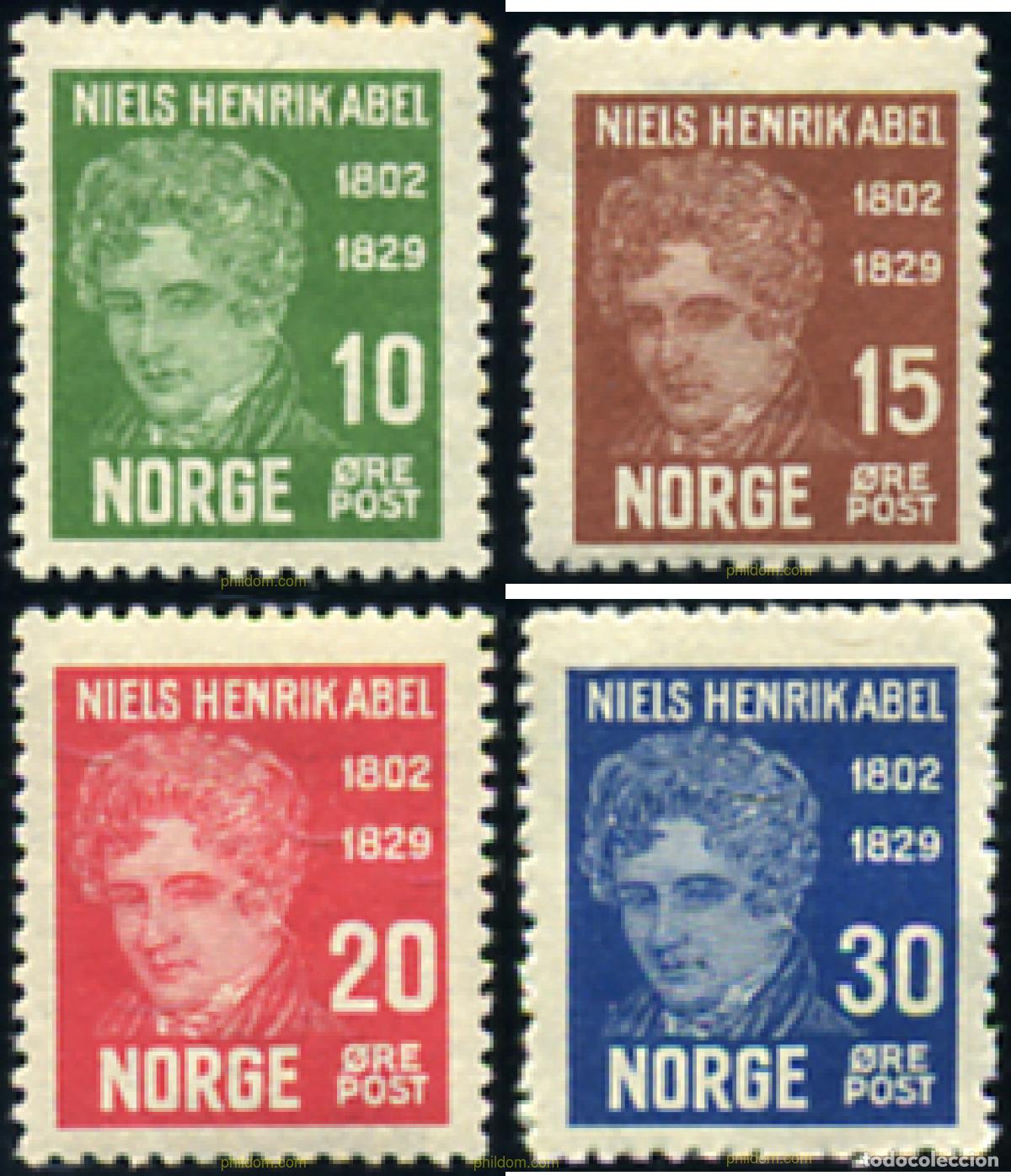 Sellos: 101846 HINGED NORUEGA 1932 CENTENARIO DEL NACIMIENTO DE BJOERNSTJERNE M. BJOERNSON