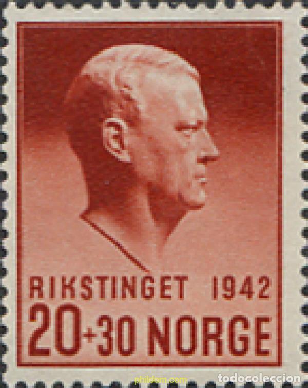 Sellos: 101893 MNH NORUEGA 1942 RIKARD QUISLING