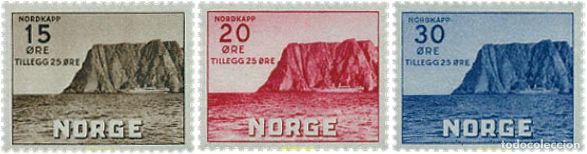 Sellos: 101895 MNH NORUEGA 1943 PRO ASOCIACION TURISTICA DE NORUEGA
