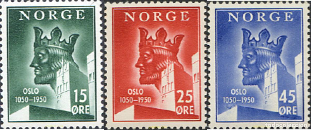 Francobolli: 672755 HINGED NORUEGA 1950 9 CENTENARIO DE LA FUNDACION DE OLSO