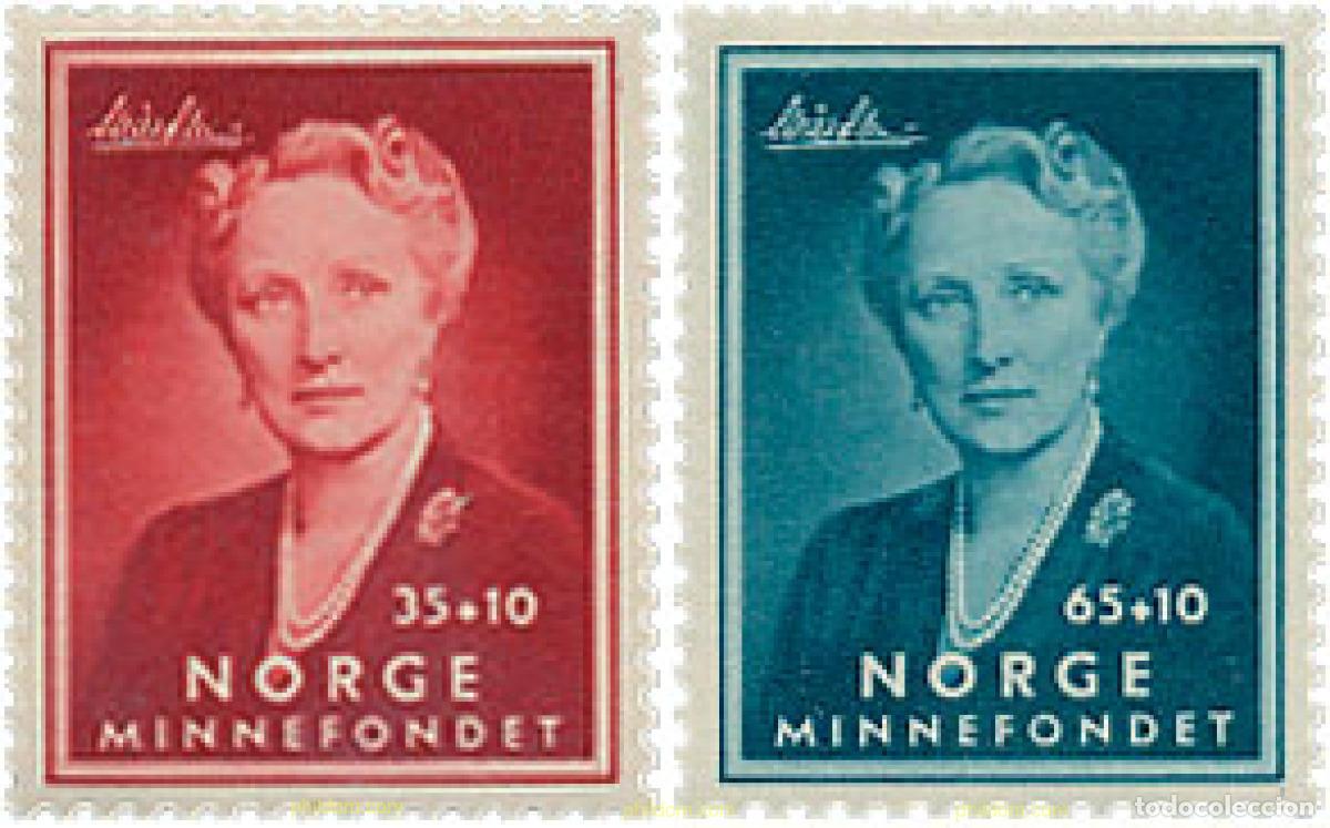 Sellos: 672760 HINGED NORUEGA 1956 PRO FONDO PRINCESA MARTHA