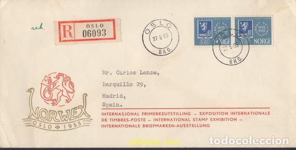 Sellos: 660512 MNH NORUEGA 1955 CENTENARIO DEL SELLO