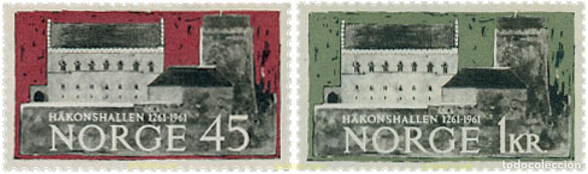 Sellos: 102009 MNH NORUEGA 1961 7 CENTENARIO DE LA HAAKONSHALLE