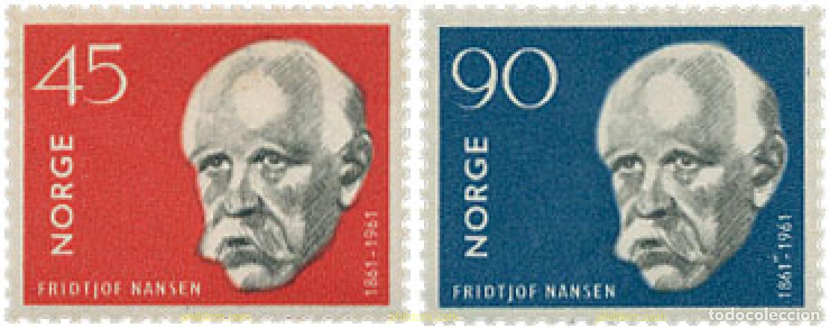 Sellos: 102011 MNH NORUEGA 1961 CENTENARIO DEL NACIMIENTO DE FRIDTJOF NANSEN