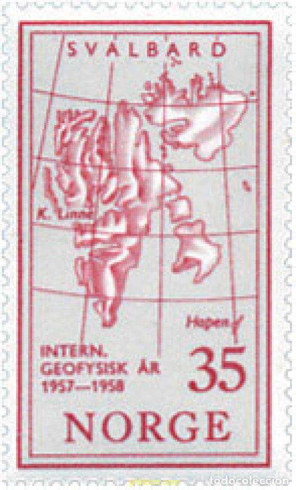 Briefmarken: 688800 MNH NORUEGA 1957 A&Ntilde;O GEOFISICO INTERNACIONAL.