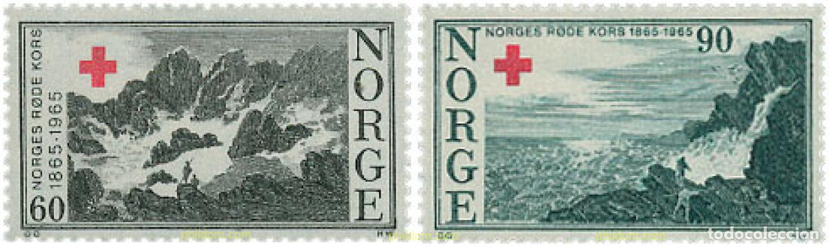 Briefmarken: 102049 MNH NORUEGA 1965 CRUZ ROJA