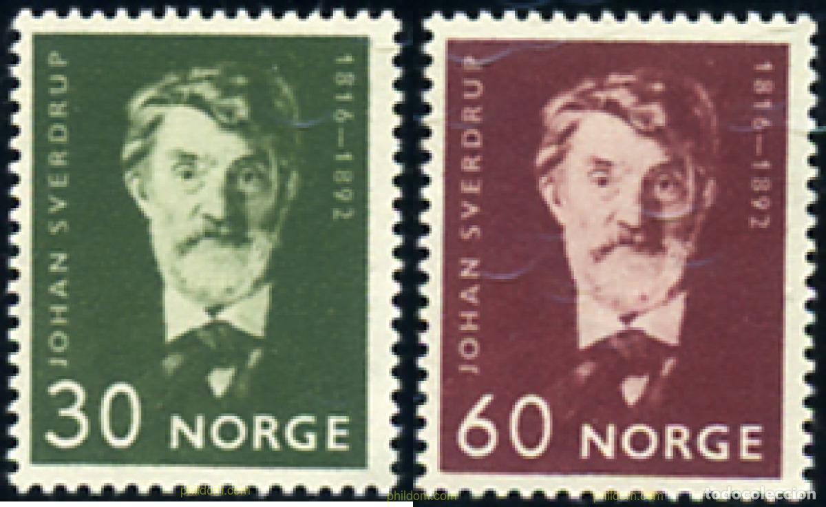 Briefmarken: 102055 MNH NORUEGA 1966 6 CENTENARIO DEL NACIMIENTO DE JOHAN SVERDRUP