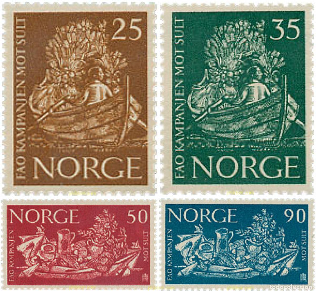 Briefmarken: 102021 MNH NORUEGA 1963 CAMPA&Ntilde;A MUNDIAL CONTRA EL HAMBRE