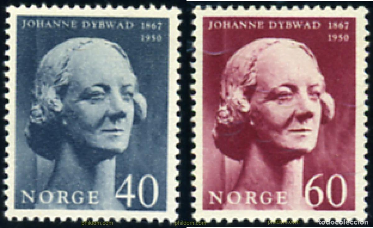 Timbres: 102061 MNH NORUEGA 1967 CENTENARIO DEL NACIMIENTO DE JOHANNE DYWAD