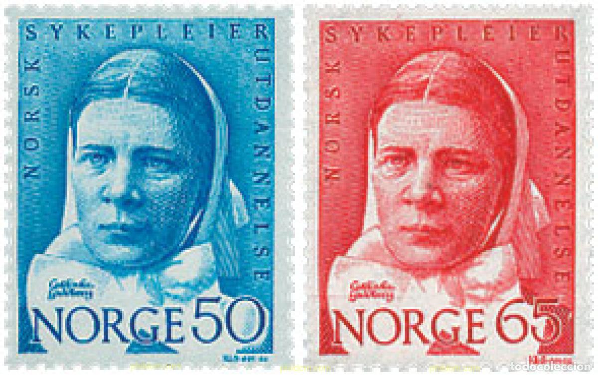 Sellos: 102069 MNH NORUEGA 1968 CENTENARIO DE LA CASA DE LAS DIACONISAS EN OLSO
