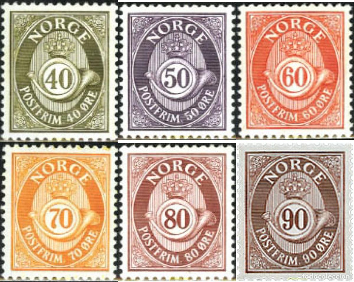 Sellos: 102064 MNH NORUEGA 1978 CIFRAS