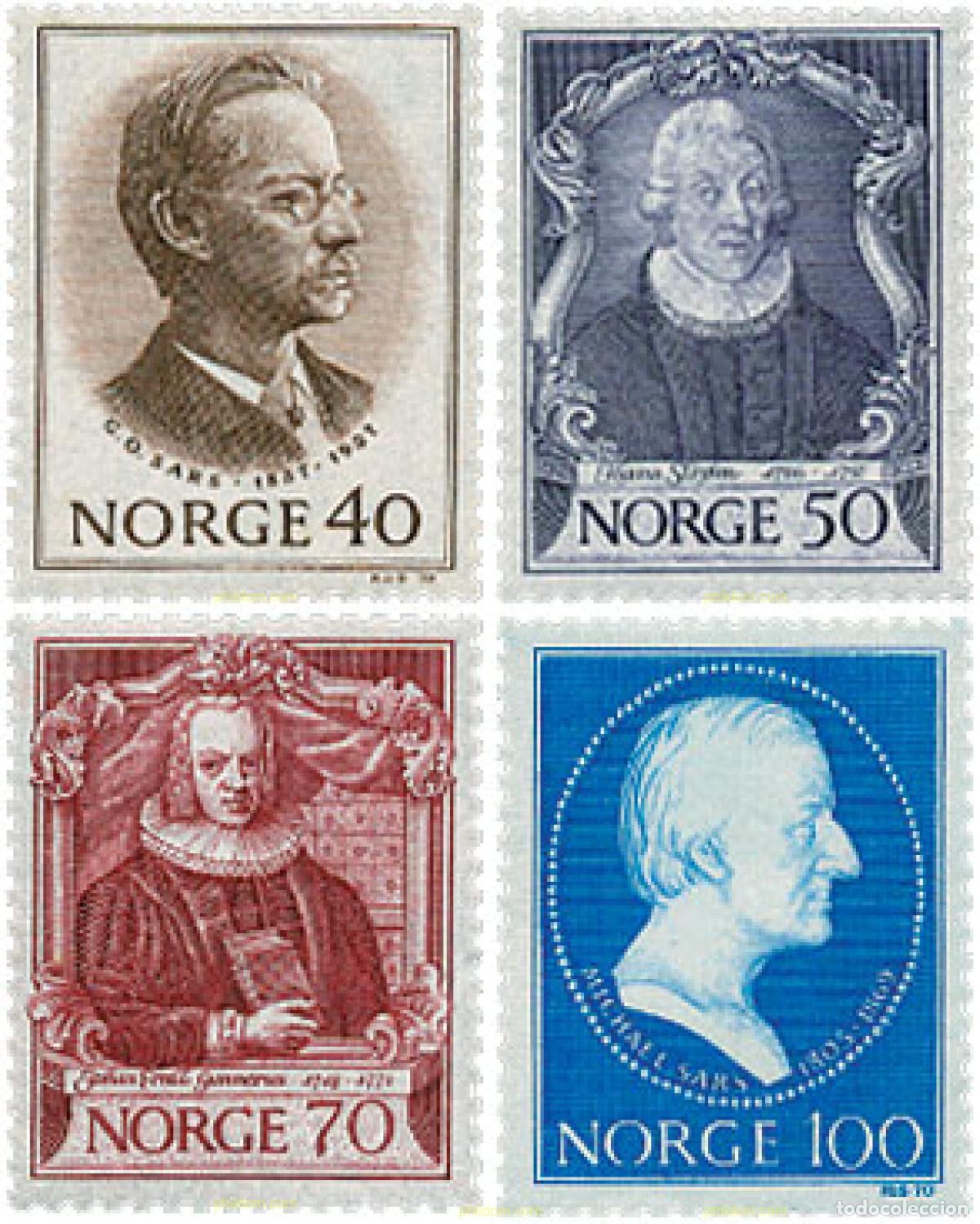 Sellos: 102095 MNH NORUEGA 1970 ZOOLOGOS CELEBRES