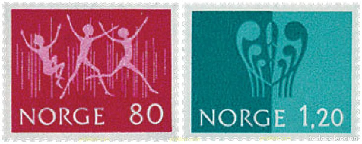 Timbres: 102114 MNH NORUEGA 1972 JUVENTUD Y OCIO