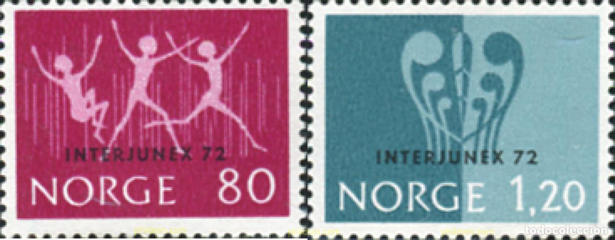 Timbres: 102115 MNH NORUEGA 1972 EXPOSICION FILATELICA INTERNACIONAL