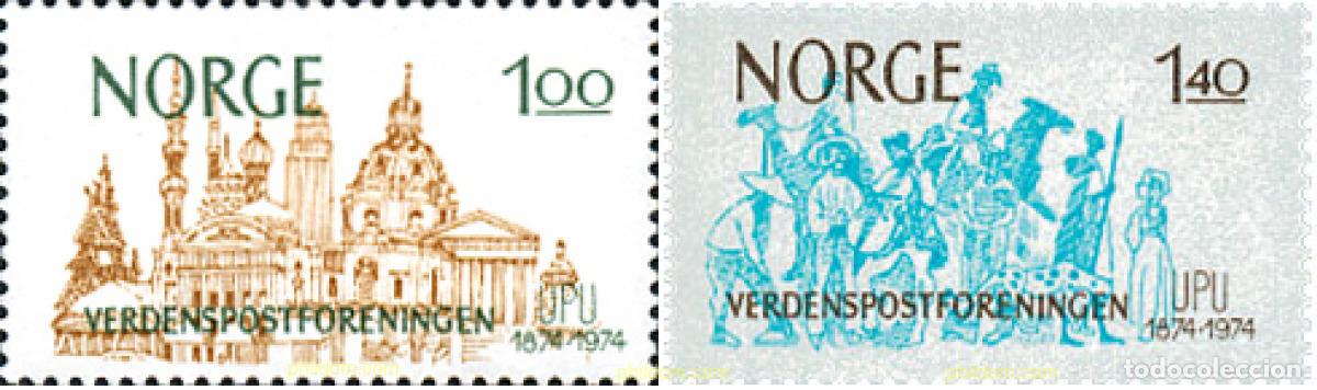 Timbres: 102135 MNH NORUEGA 1974 CENTENARIO DE LA UNION POSTAL UNIVERSAL