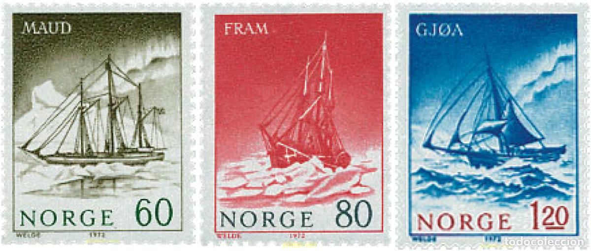 Sellos: 102116 MNH NORUEGA 1972 BARCOS