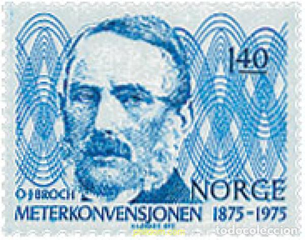 Sellos: 367075 MNH NORUEGA 1975 CENTENARIO DE LA CONVENCION METRICA INTERNACIONAL