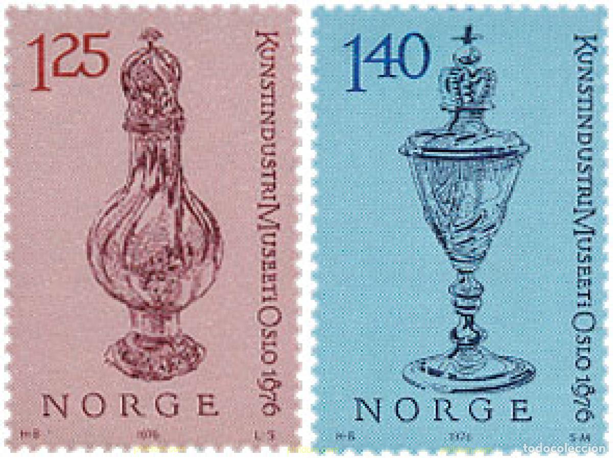 Sellos: 102153 MNH NORUEGA 1976 CENTENARIO DEL MUSEO DE ARTES DECORATIVAS DE OLSO