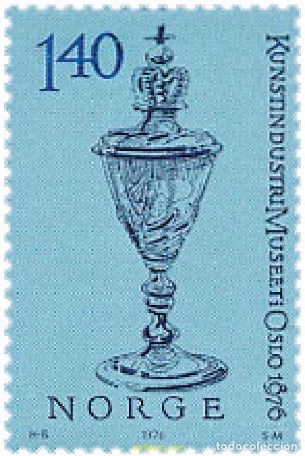 Sellos: 367076 MNH NORUEGA 1976 CENTENARIO DEL MUSEO DE ARTES DECORATIVAS DE OLSO