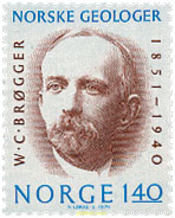 Sellos: 367090 MNH NORUEGA 1974 GEOLOGOS NORUEGOS