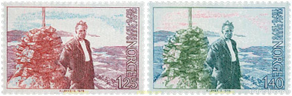Sellos: 102155 MNH NORUEGA 1976 CENTENARIO DEL NACIMIENTO DE OLAV DAM