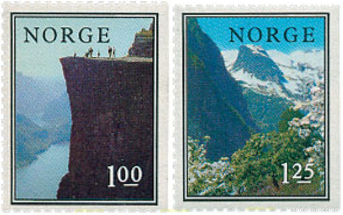 Sellos: 102154 MNH NORUEGA 1976 PAISAJES NORUEGOS