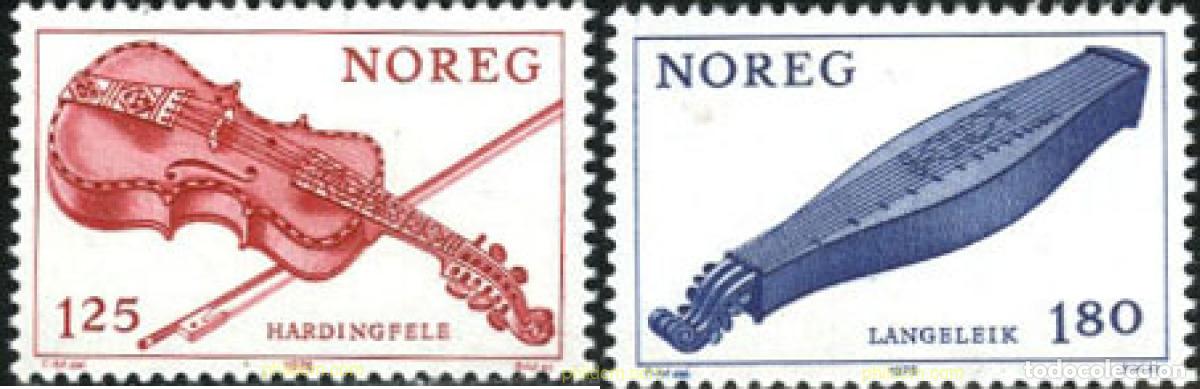 Sellos: 367071 MNH NORUEGA 1978 INSTRUMENTOS MUSICALES