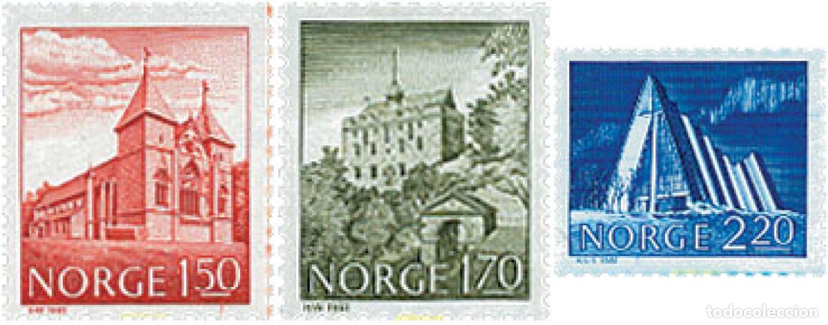 Sellos: 102177 MNH NORUEGA 1981 MONUMENTOS