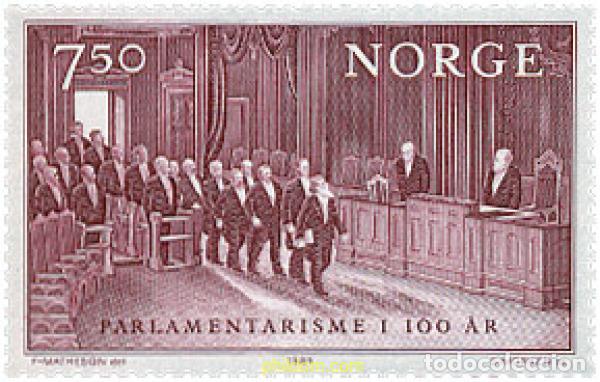 Sellos: 102220 MNH NORUEGA 1984 CENTENARIO DEL PARLAMENTO