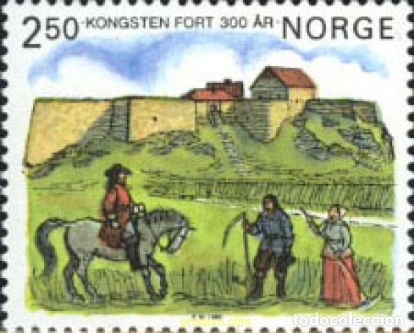 Sellos: 102229 MNH NORUEGA 1985 3 CENTENARIO DEL FUERTE DE DE KONGSTEN